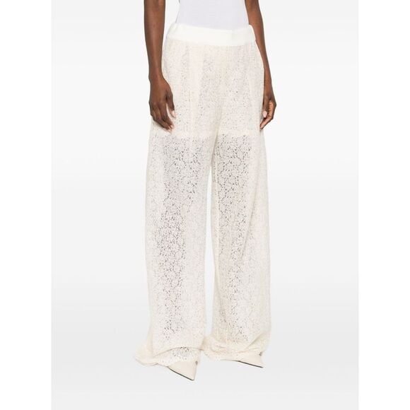 Ermanno Scervino Women Embroidered Wide-Leg Trousers